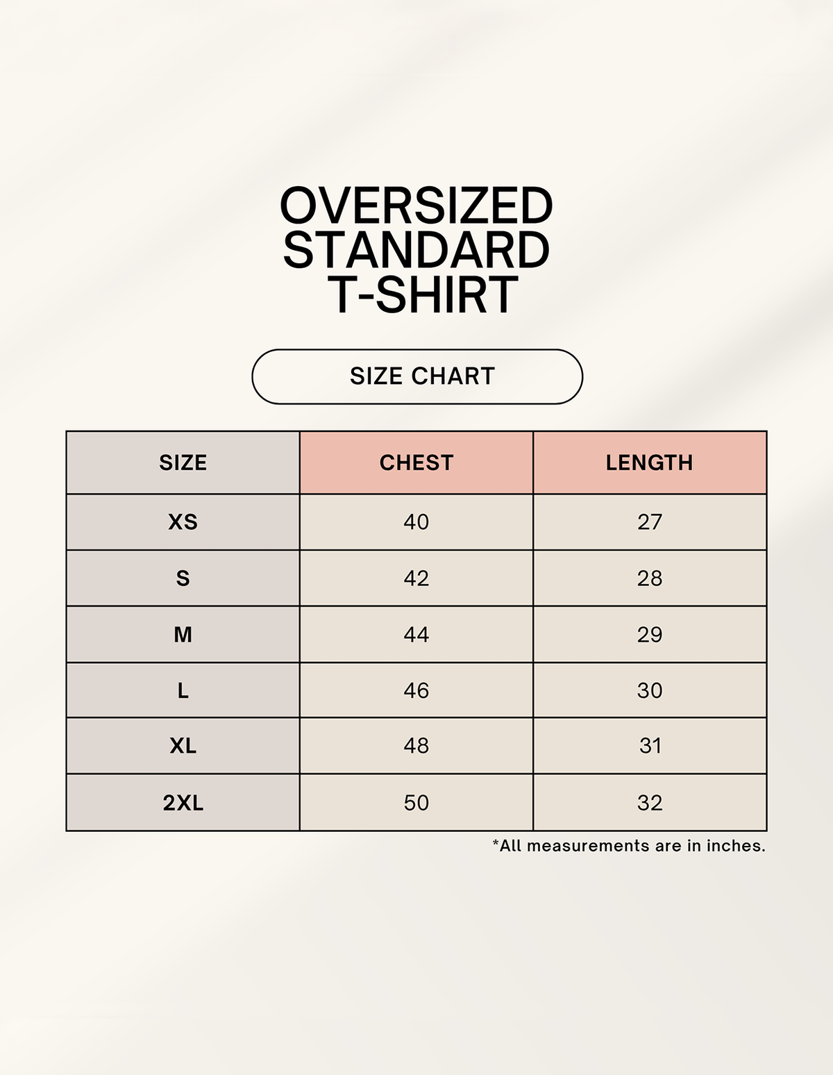 Oversized Standard T-Shirt